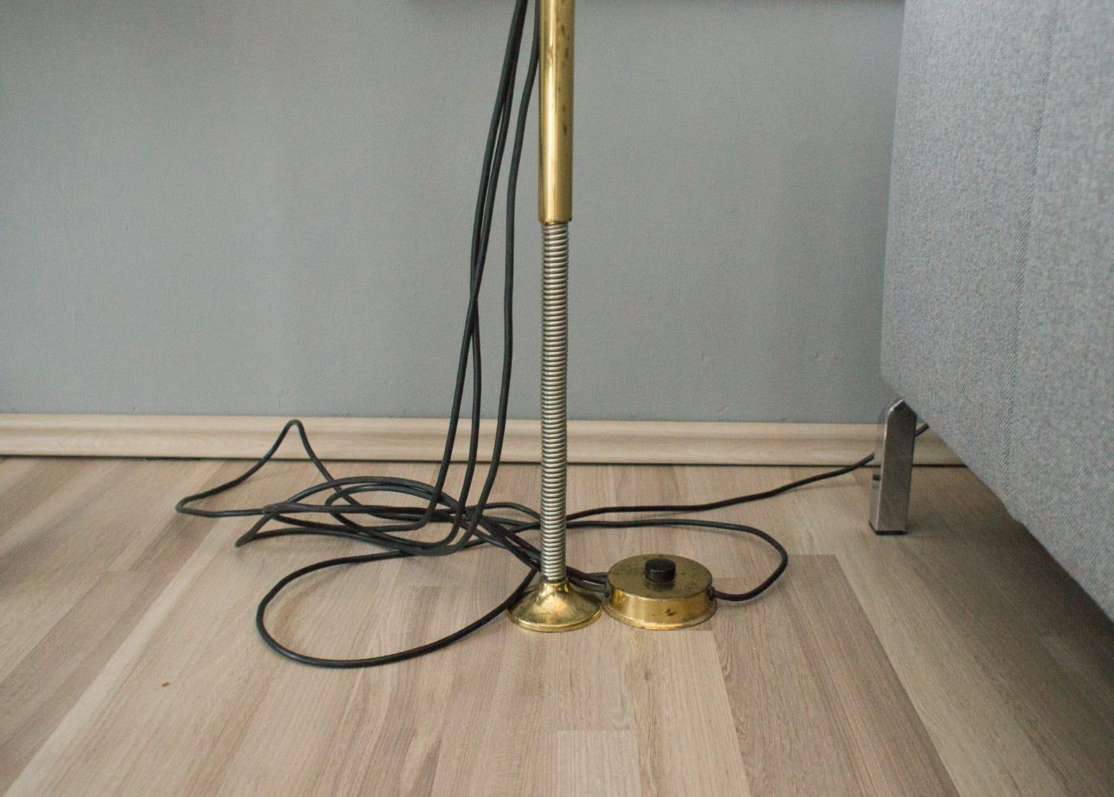 Extremly Rare Brass Tension Lamp from Florian Schulz, Model S 100 12