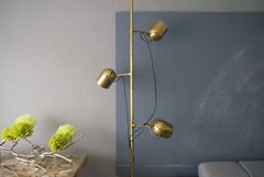 Extremly Rare Brass Tension Lamp from Florian Schulz, Model S 100