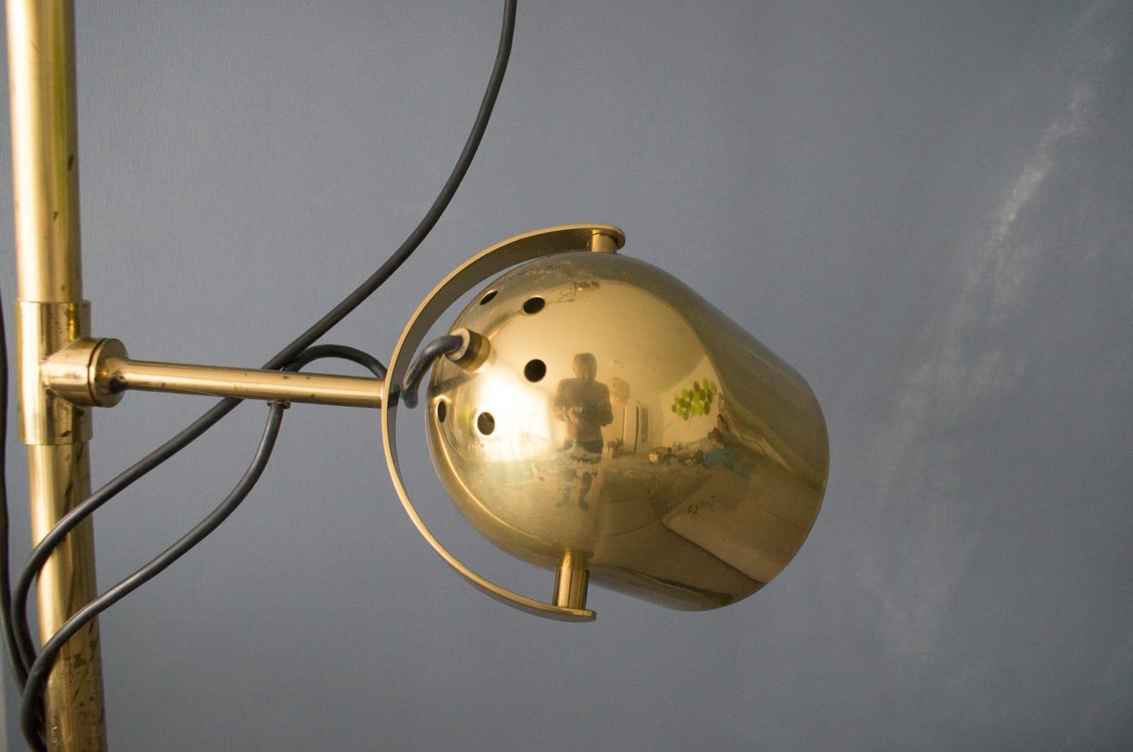 Late 20th Century Extremly Rare Brass Tension Lamp from Florian Schulz, Model S 100
