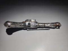 Extremly Rare Mexican Silver Miquelet-Lock Blunderbuss Belt Pistol Flintlock