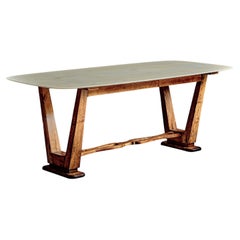 Extrordinary Marble-Top Dining Table, Italy 1940s
