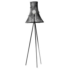 Contemporary Art Deco Inspired Extrude Floor Lamp Black Powder Coated