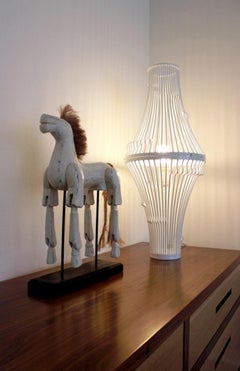 Contemporary Industrial Inspired Extrude I Table Lamp Red
