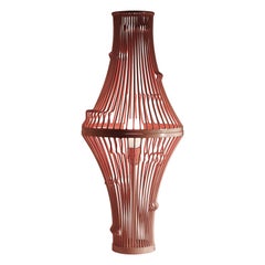 Contemporary Industrial Inspired Extrude I Table Lamp Red