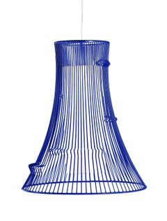 Contemporary Art Deco Inspired Extrude Pendant Lamp Black Powder Coated