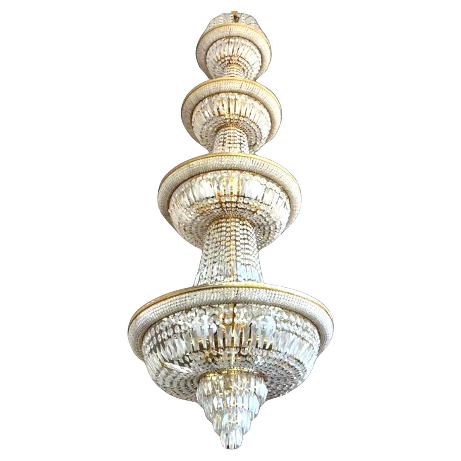 Early Victorian Exuberante Lámpara de Diseño Araña de Cinco Plantas For Sale