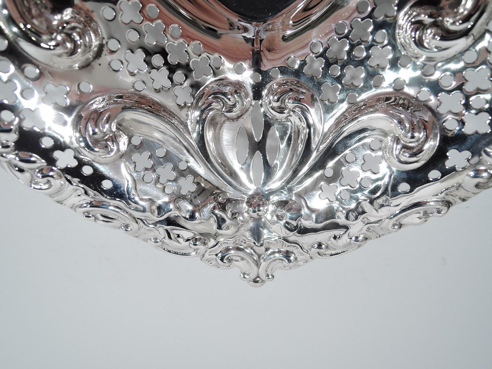 American Exuberantly Romantic Sterling Silver Heart Bowl by Gorham