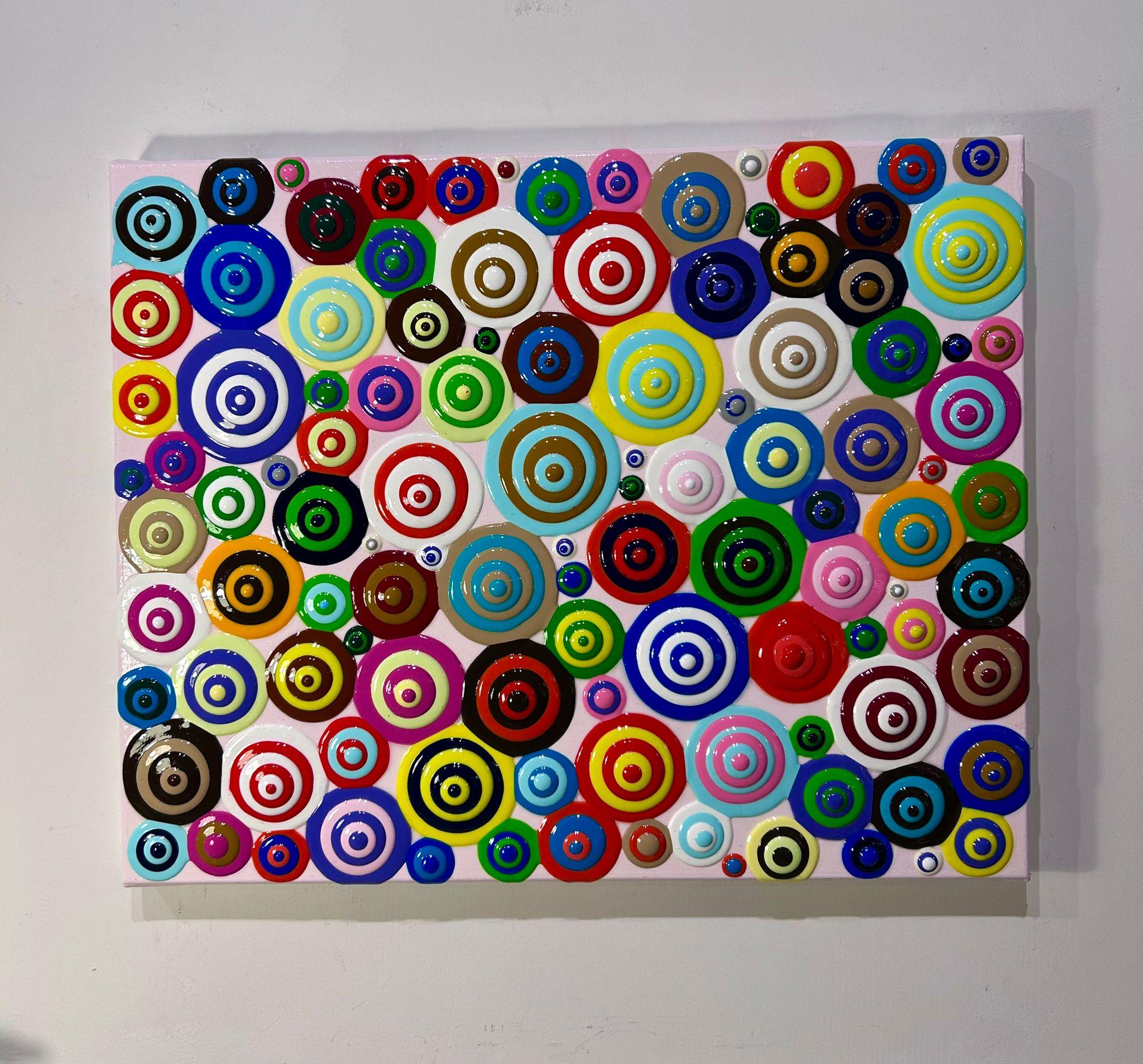 Candy Shop - peinture abstraite, peinture de texture, peinture 3d
