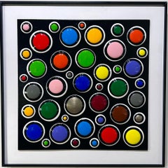 Chromatic Orbits - abstract painting, texture painting, 3d painting