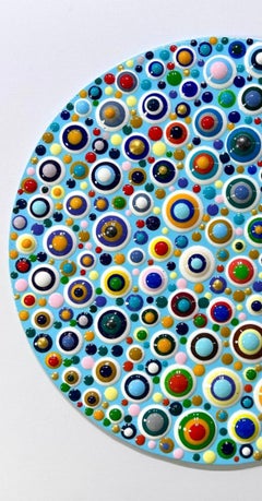 Circular Symphony - abstract painting, texture painting, 3d painting