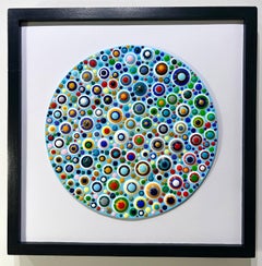 Circular Symphony - abstract painting, texture painting, 3d painting
