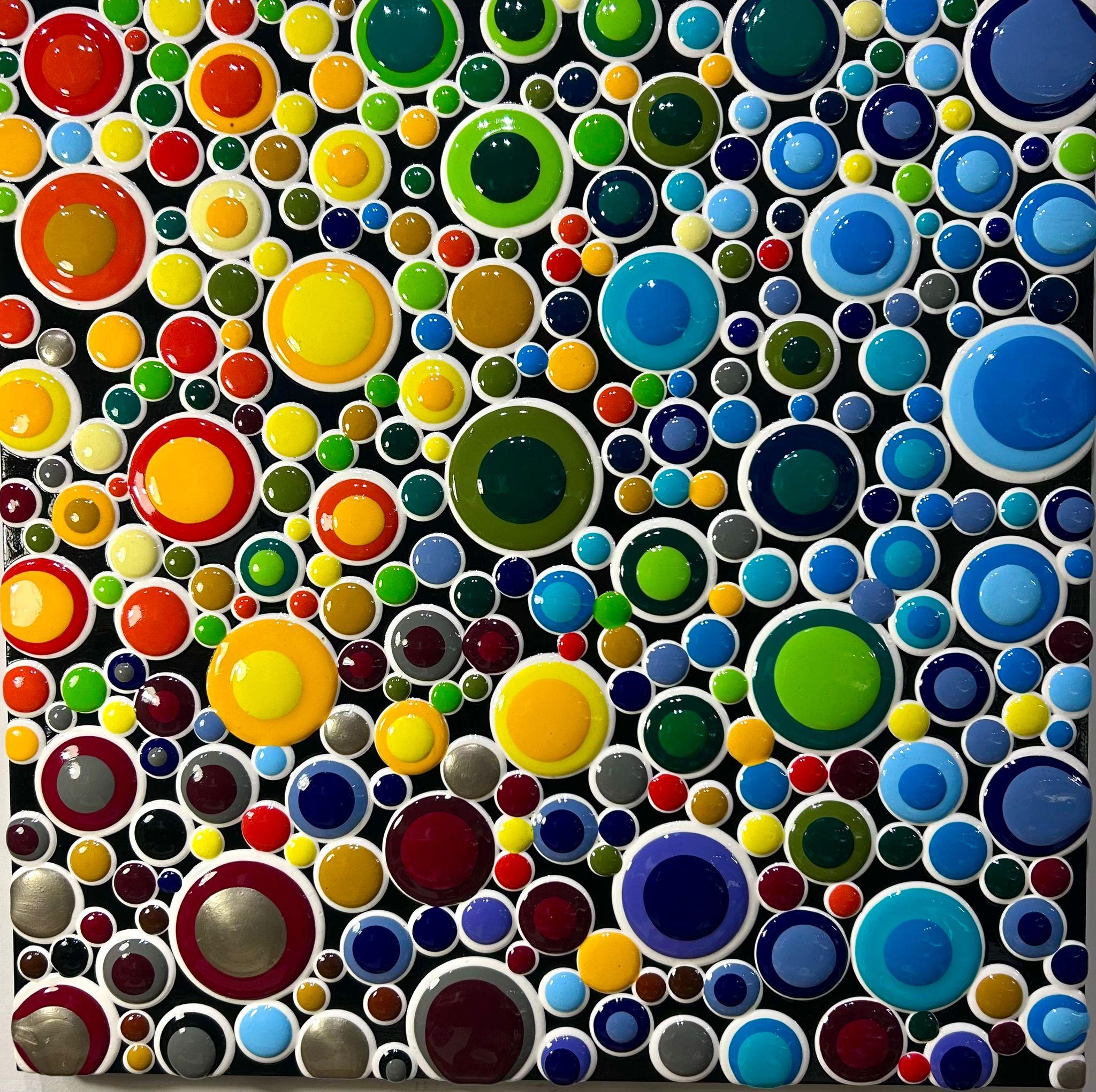 Cosmic blast - abstract painting, texture painting, 3d painting