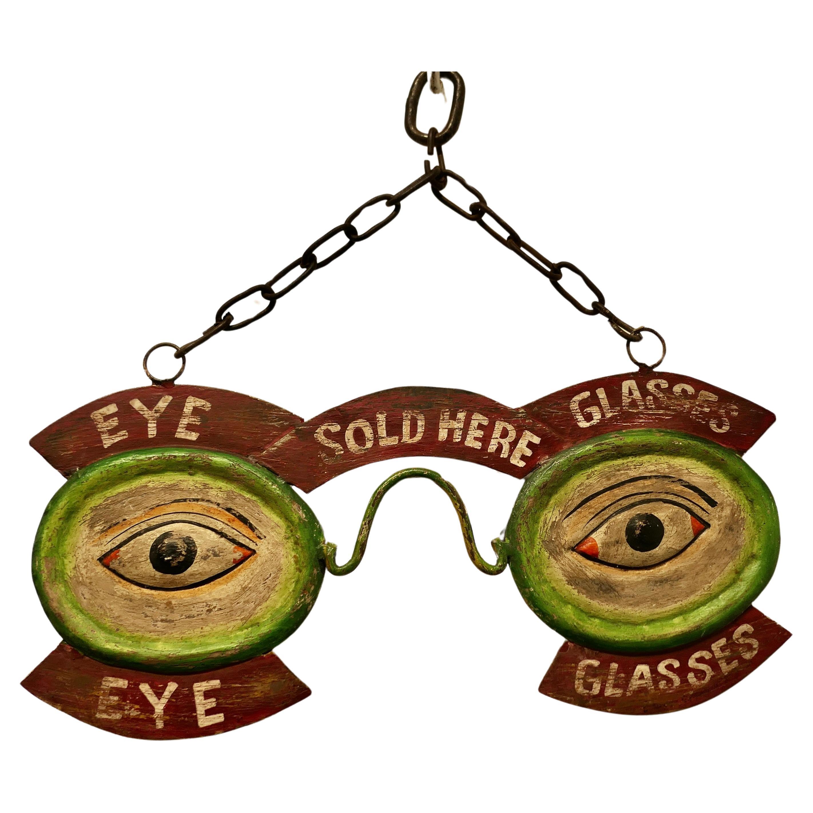 Enseigne de vitrine pour les yeux et les lunettes    en vente
