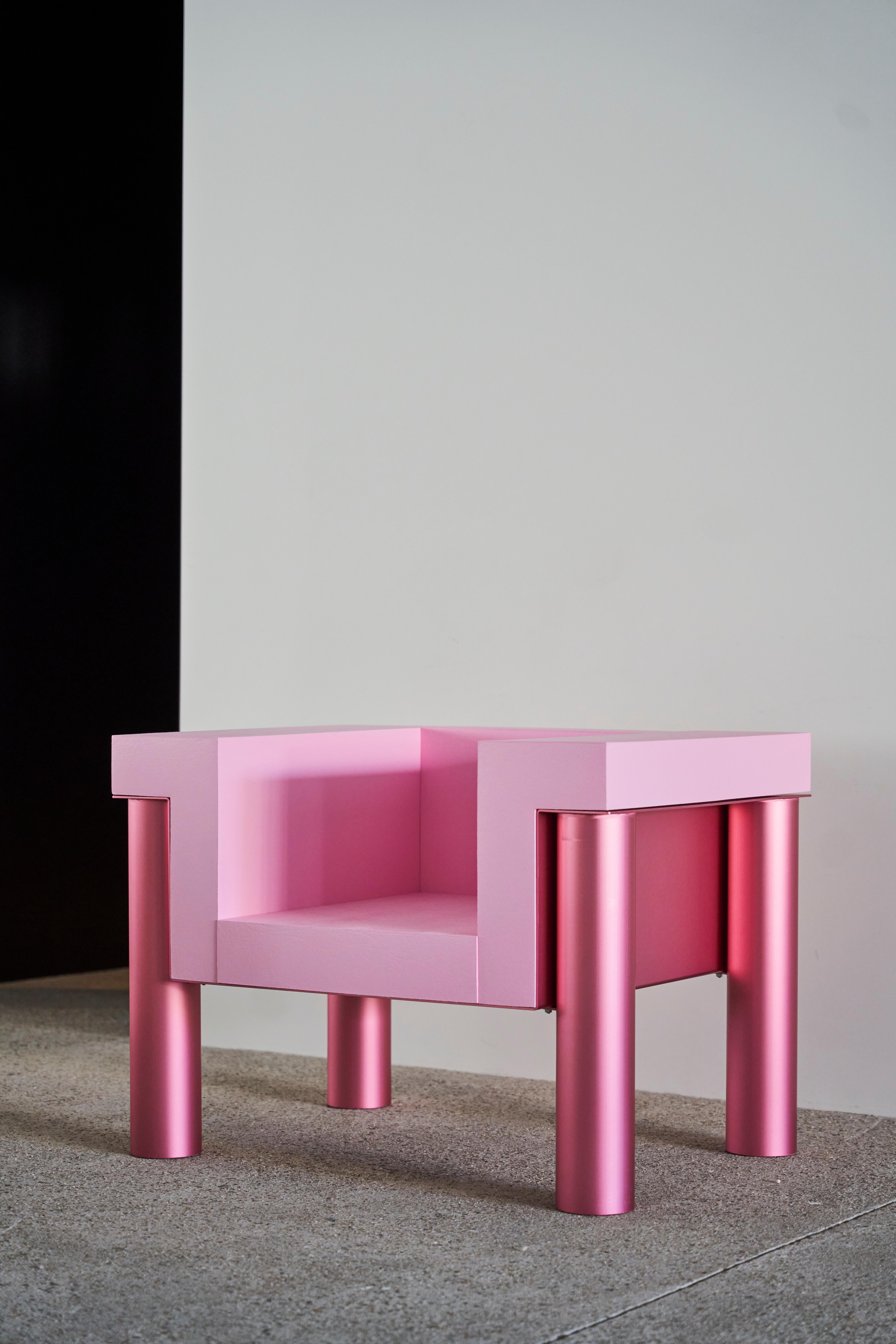 Eye Candy Sessel von Bernstein Dewaele (Eloxiert) im Angebot