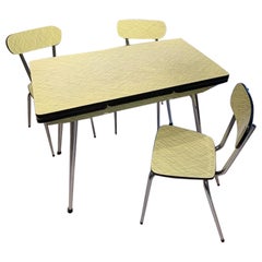 Vintage Eye Catching and Charming Formica Table and Chair Set