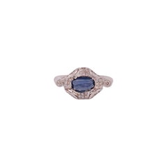 Eye Catching Blue Sapphire Classic Ring
