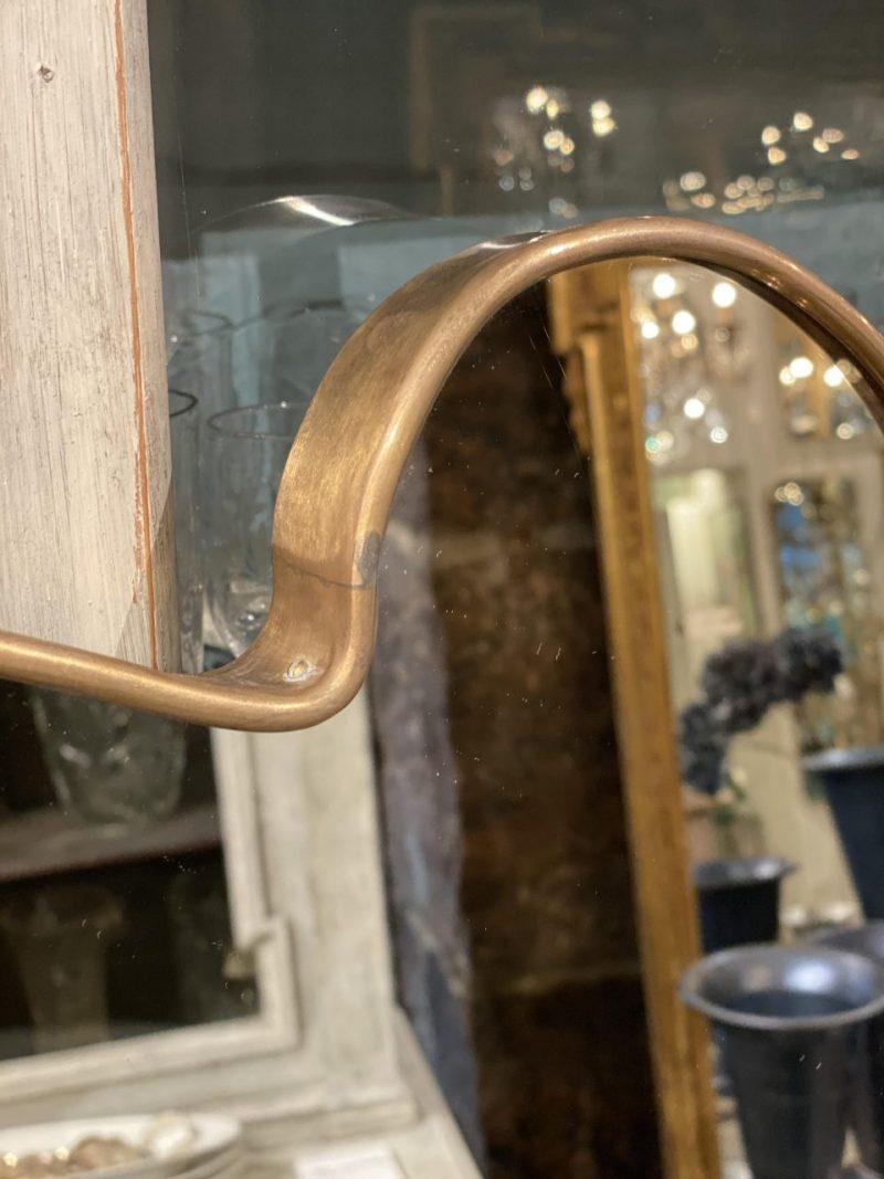 20th Century Eye Catching Brass Mirror - Italy 1950s