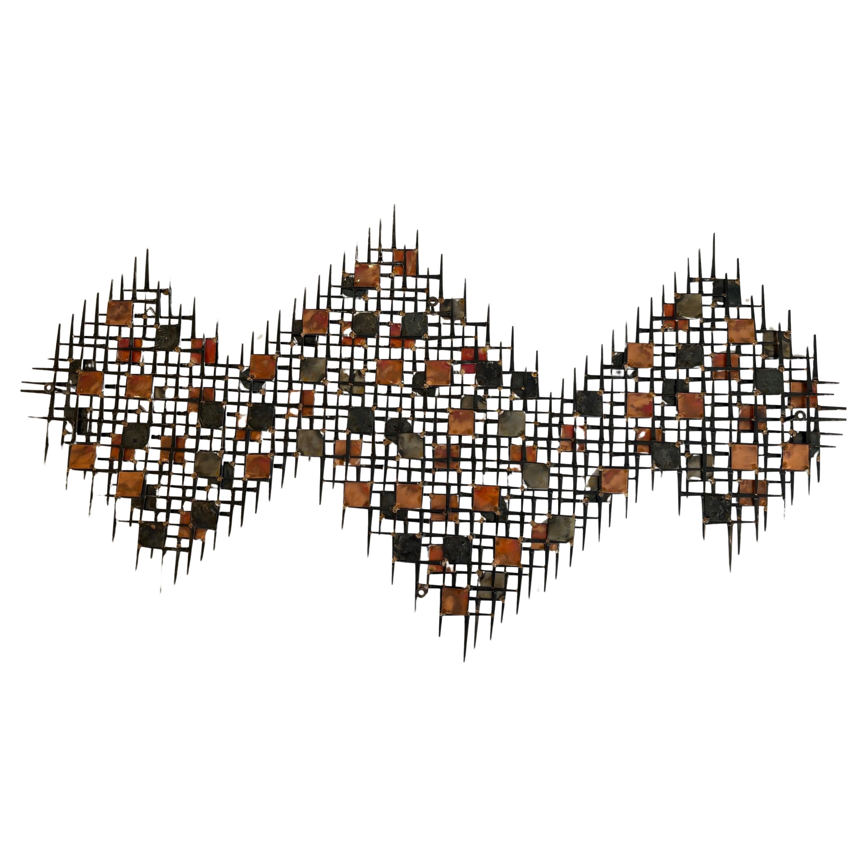 Eye Catching Brutalist Style Ron Schmidt Nail Art Wall Sculpture