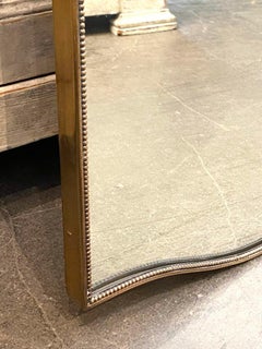 Eye Catching Ornamental Brass Mirror-Italian 1950s