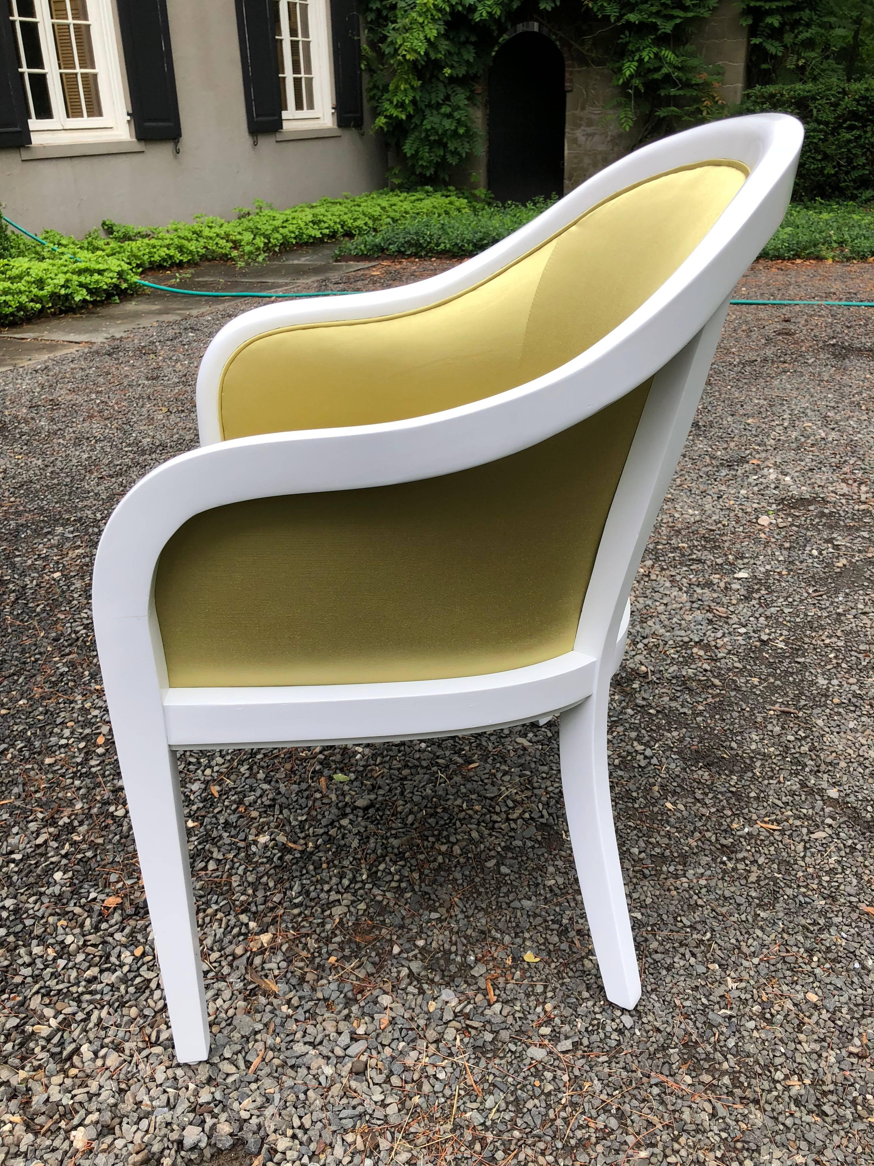 American Eye-Catching Pair of Sunny Club Chairs
