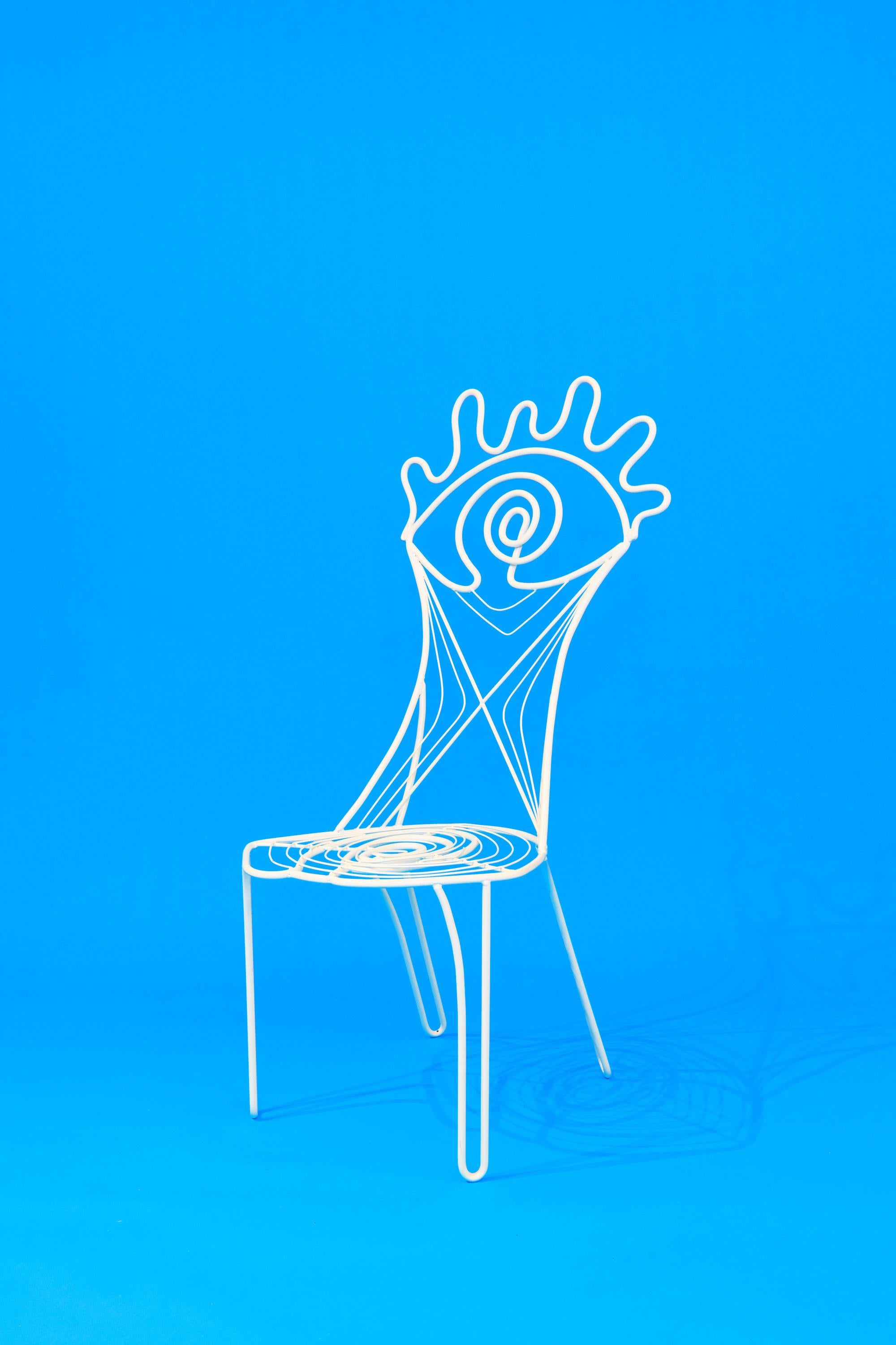 Powder-Coated Eye Chair 1 (Charlotte Colbert x Maison Colbert) For Sale