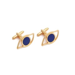 Eye Gold Cufflinks in 14k for Men and Women