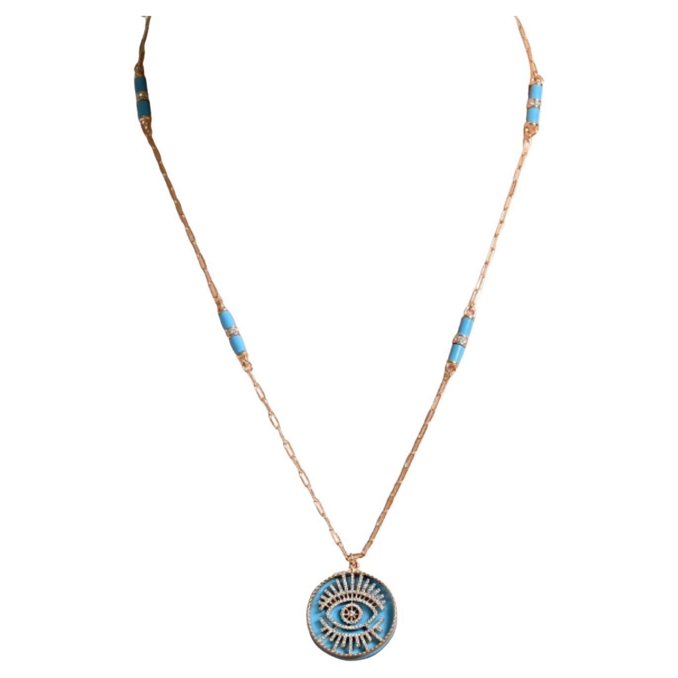 The eye symbolizes spirit and wisdom, reflecting life's beauty and radiance back into the world. Wearing the Bee Goddess 'eye light' talisman opens the heart to spiritual wisdom and enlightenment, offering a fresh perspective and illuminating new