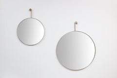 Round "Eye" mirror, painted steel