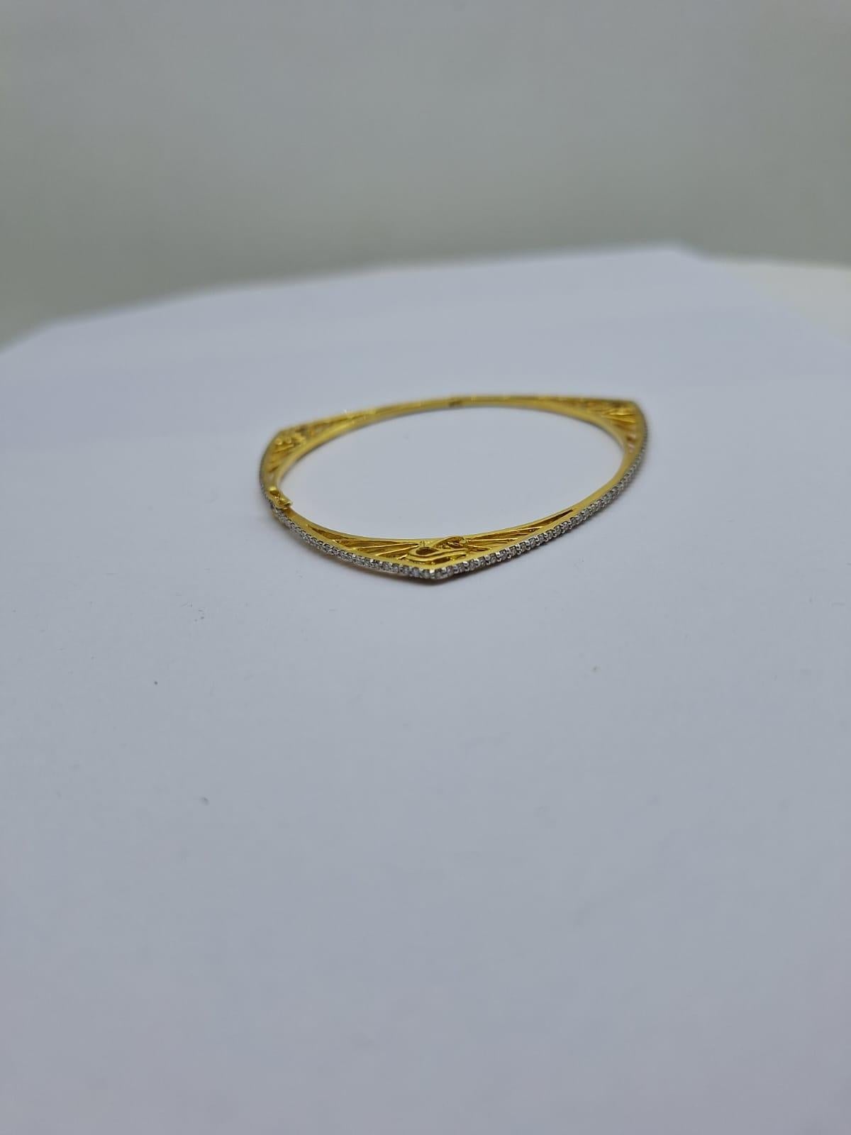Brazalete Ojo de Horus en oro de 18 quilates Corte redondo en venta