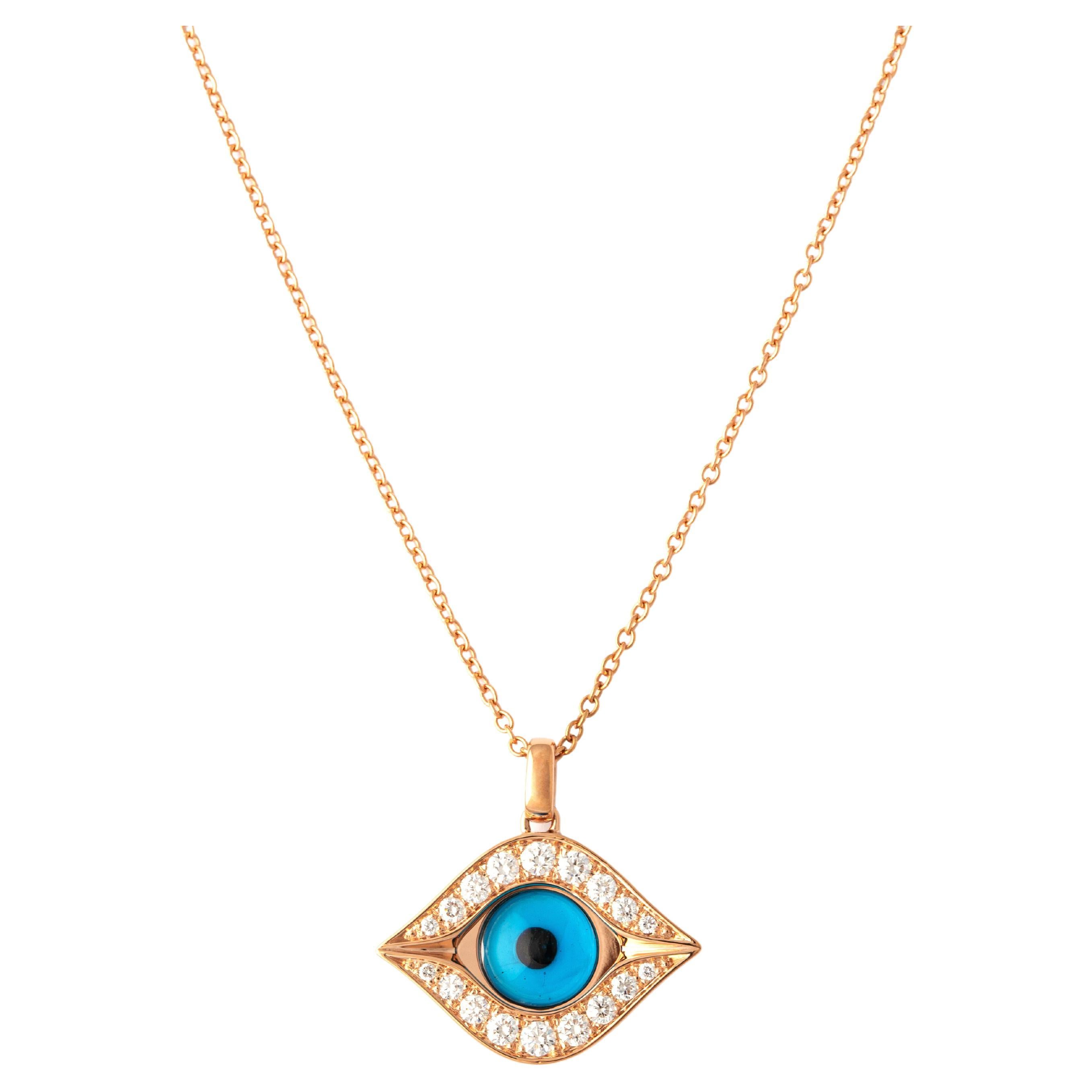 Eye Pendant Necklace For Sale