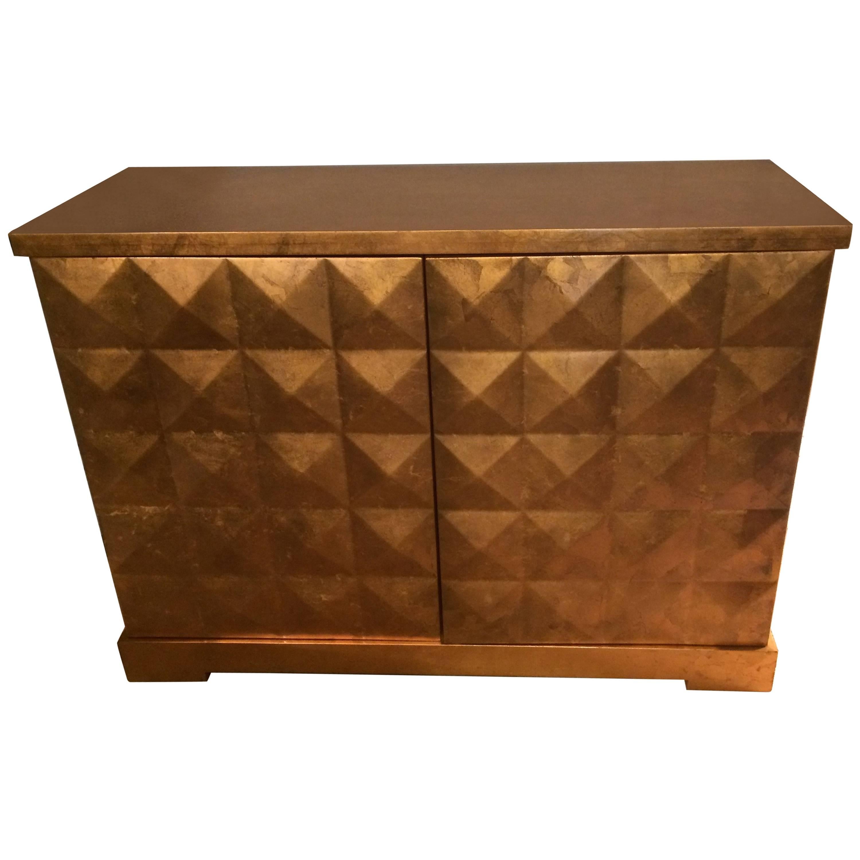 Eye Poppingly Chic Diamond Cabinet by Barbara Barry