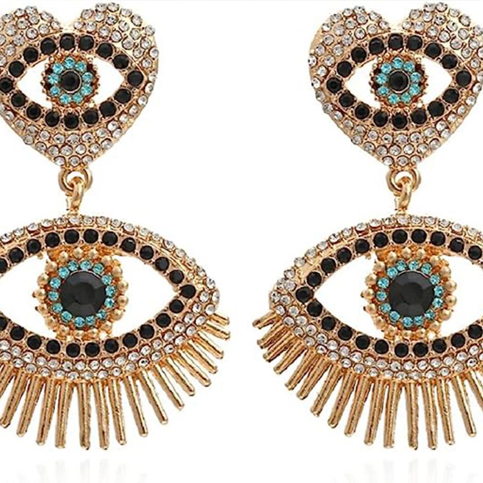 Eye Protector Diamond Earrings In New Condition For Sale In Los Angeles, CA