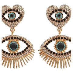 Eye Protector Diamond Earrings