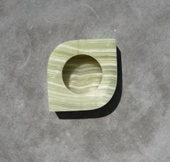 Eye-Shaped Onyx Marble Ashtray, Late 20th Century