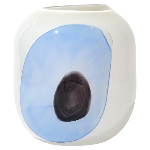 EYE Vase Medium Blue: A Visionary Glass Sculpture by Ursula Futura