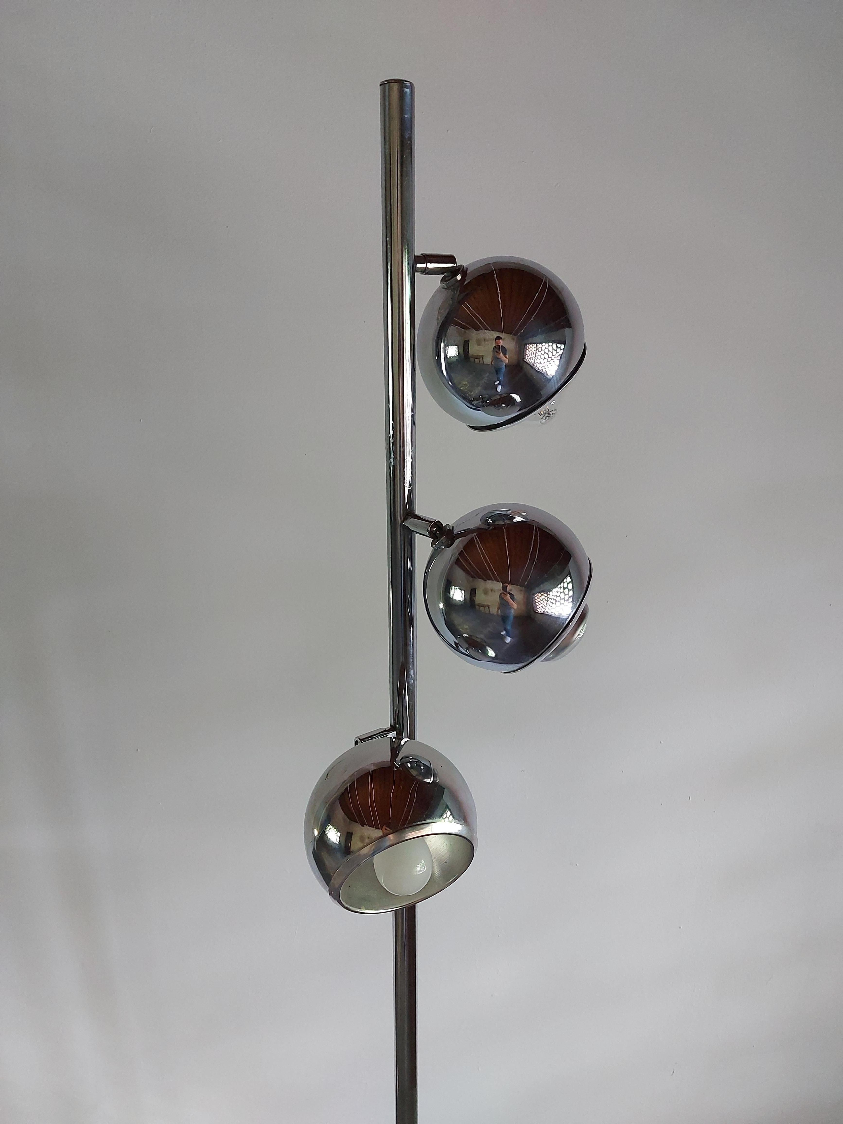 Milieu du XXe siècle Lampe à poser en forme de globe terrestre 1960 en vente