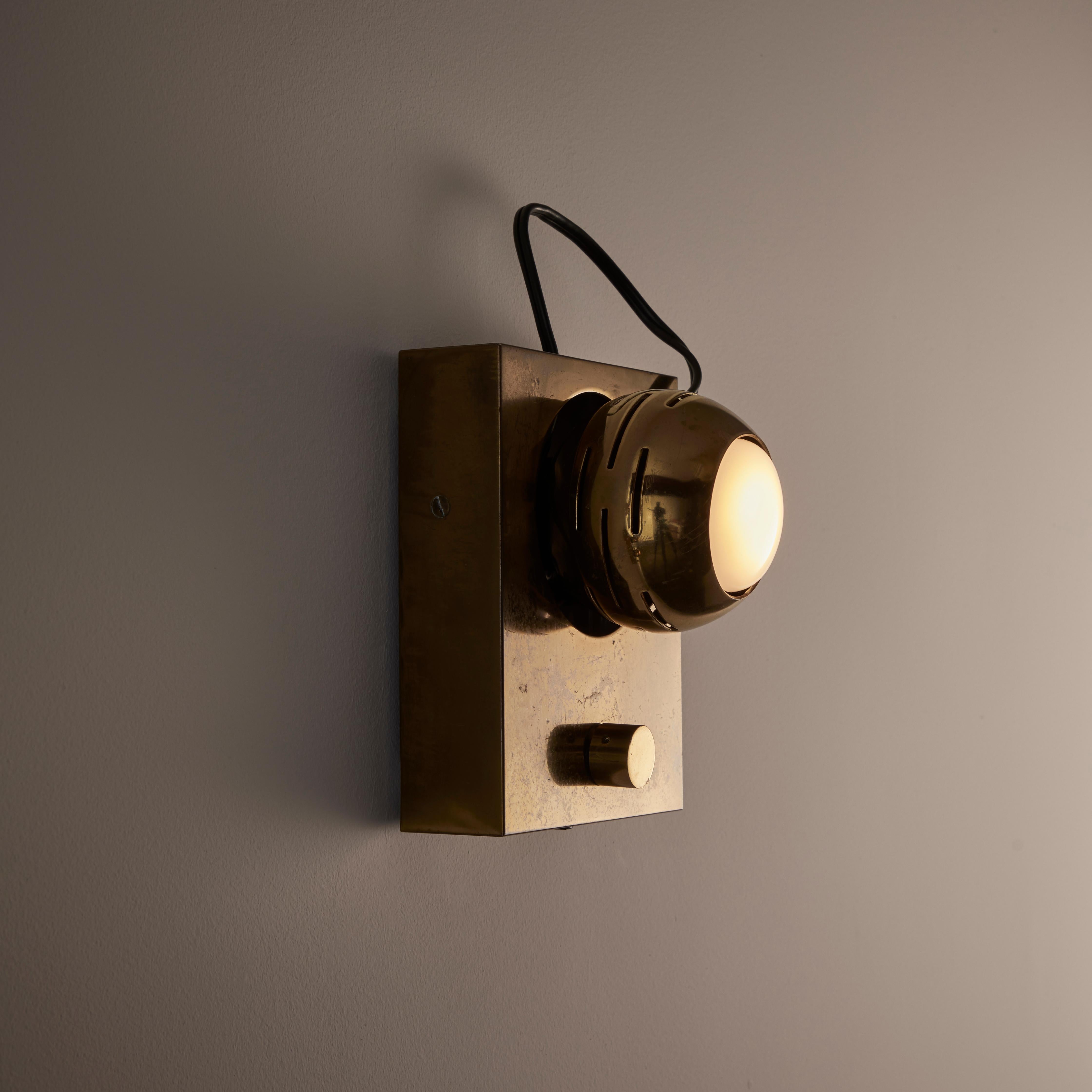 Eyeball Wall Lamps by Angelo Lelli for Arredoluce  2