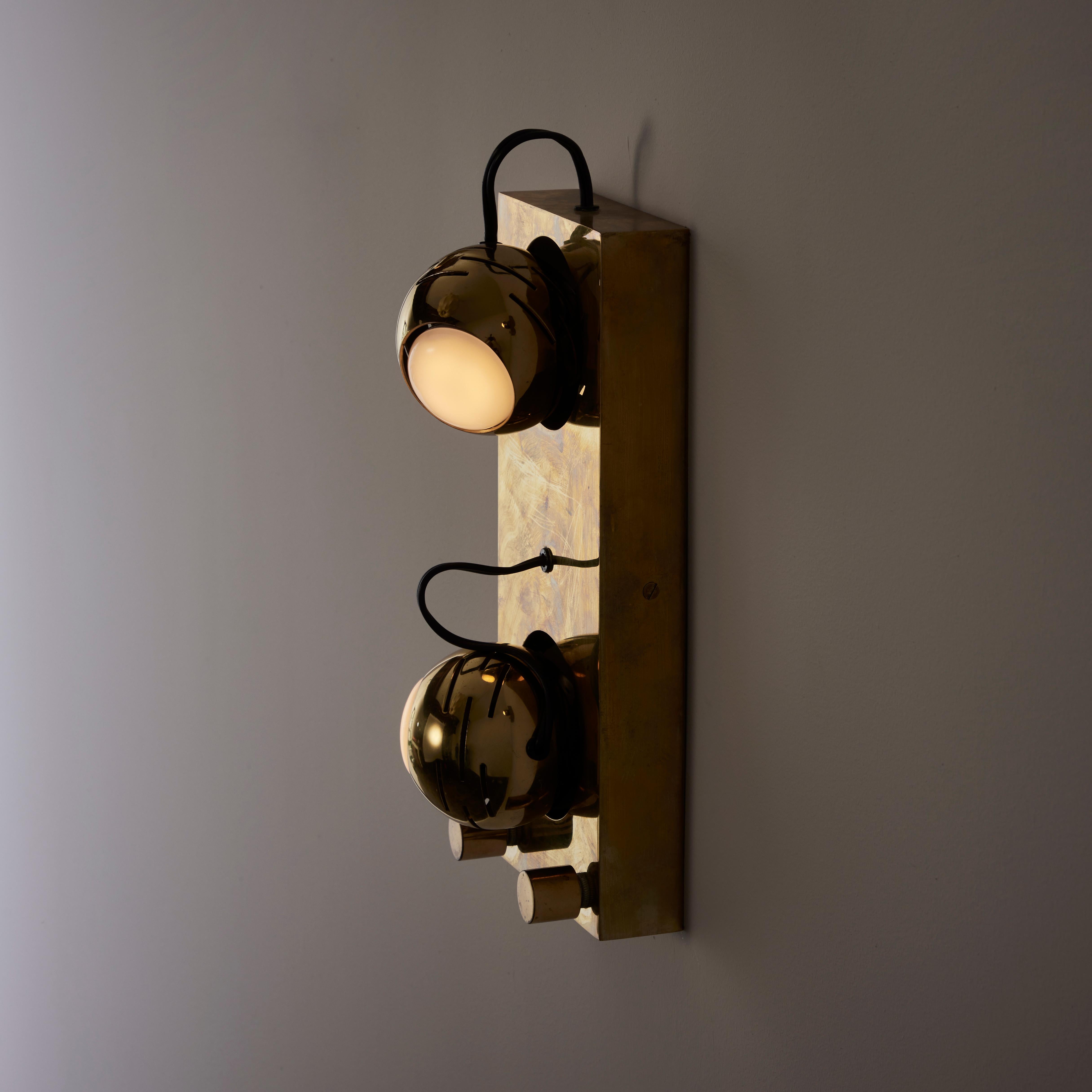 Eyeball Wall Lamps by Angelo Lelli for Arredoluce  12