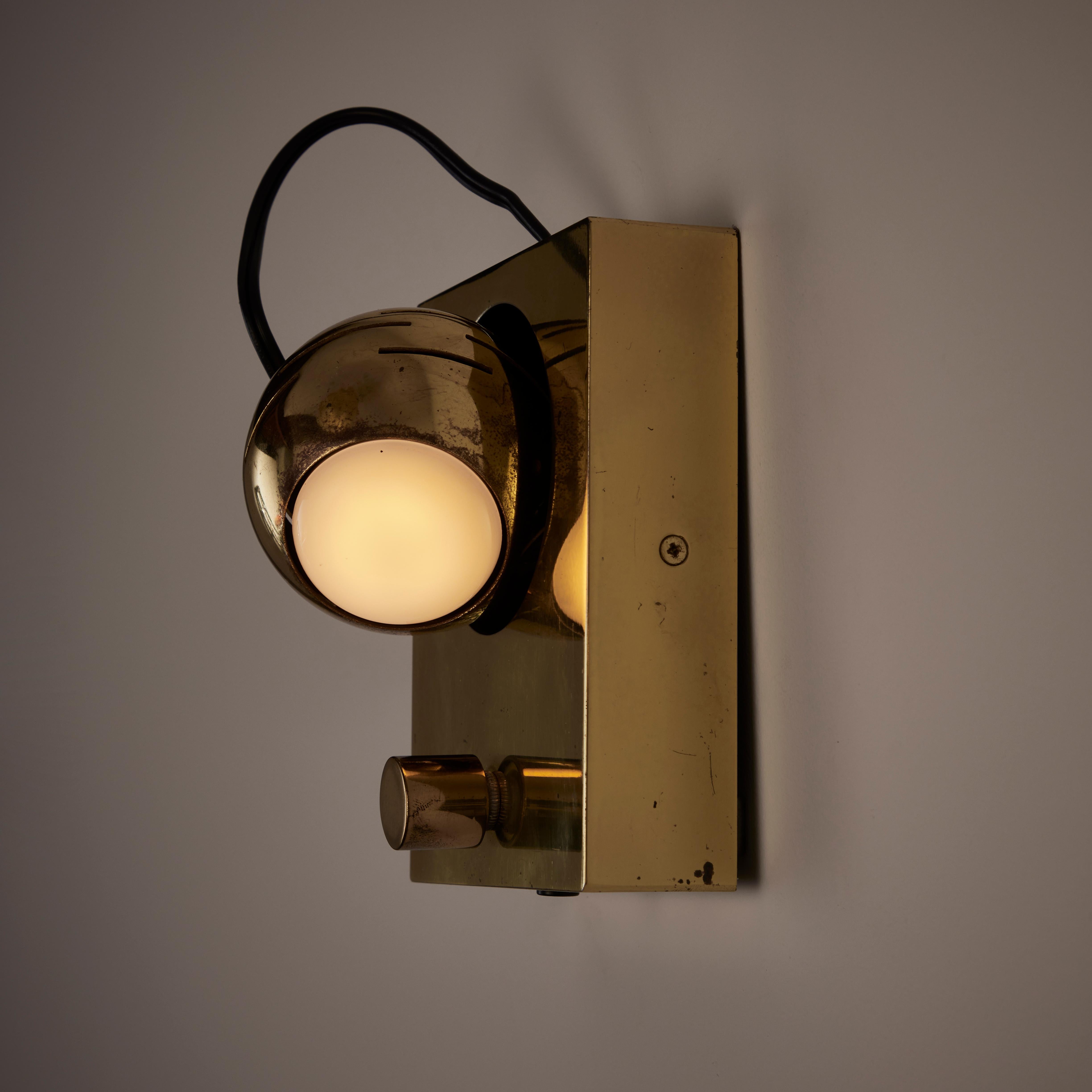 Mid-20th Century Eyeball Wall Lamps by Angelo Lelli for Arredoluce 