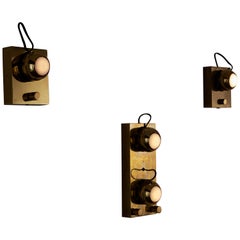 Eyeball Wall Lamps by Angelo Lelli for Arredoluce