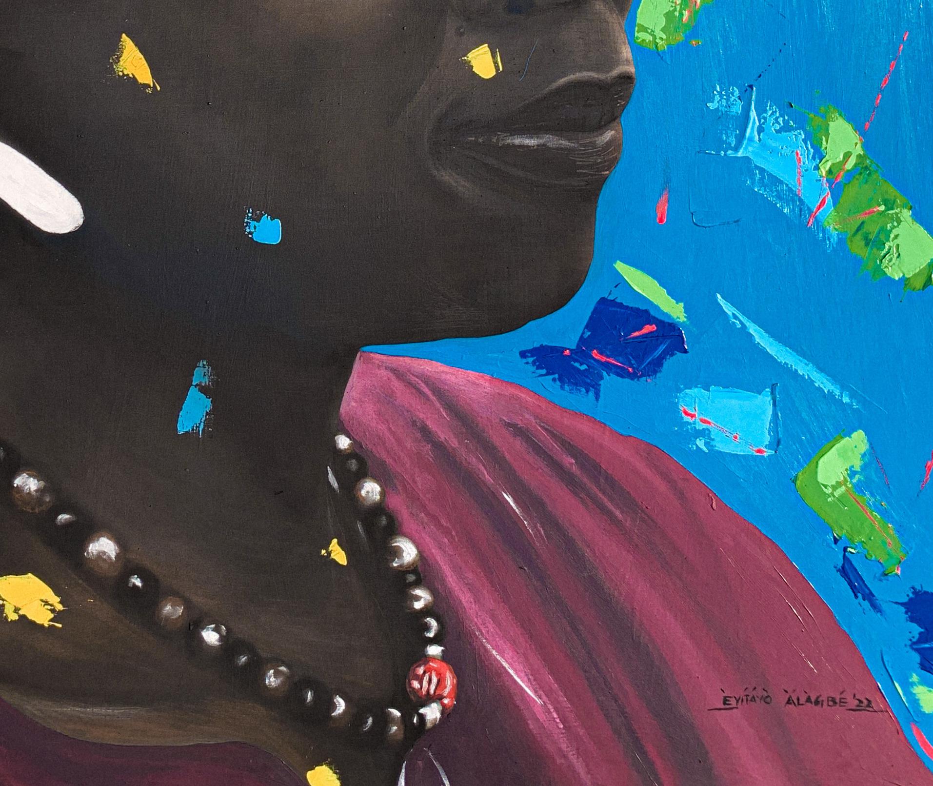 Atoke Oni Koroba - Contemporary Painting by Eyitayo Alagbe 
