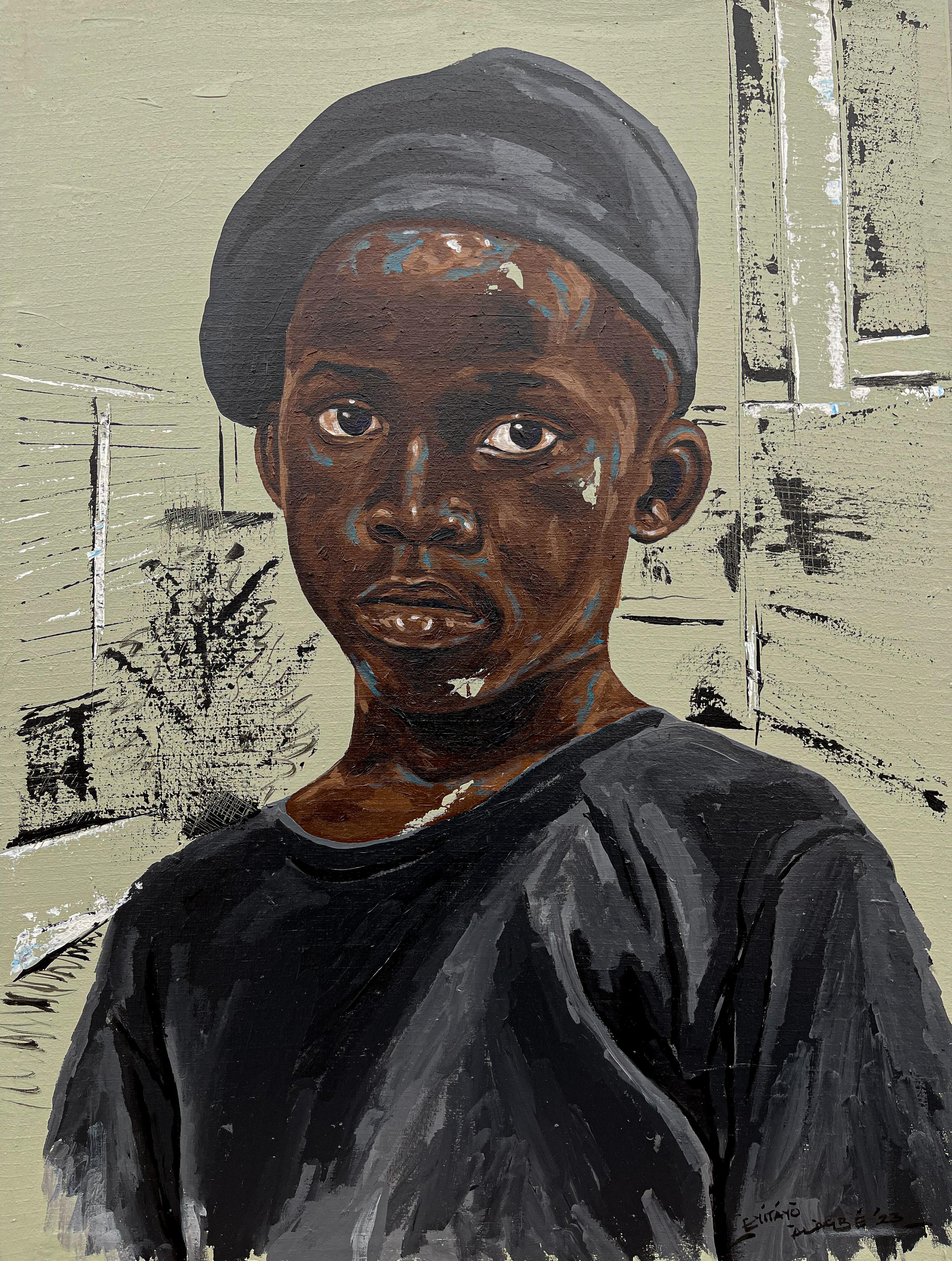 Boldness 2 - Mixed Media Art by Eyitayo Alagbe 