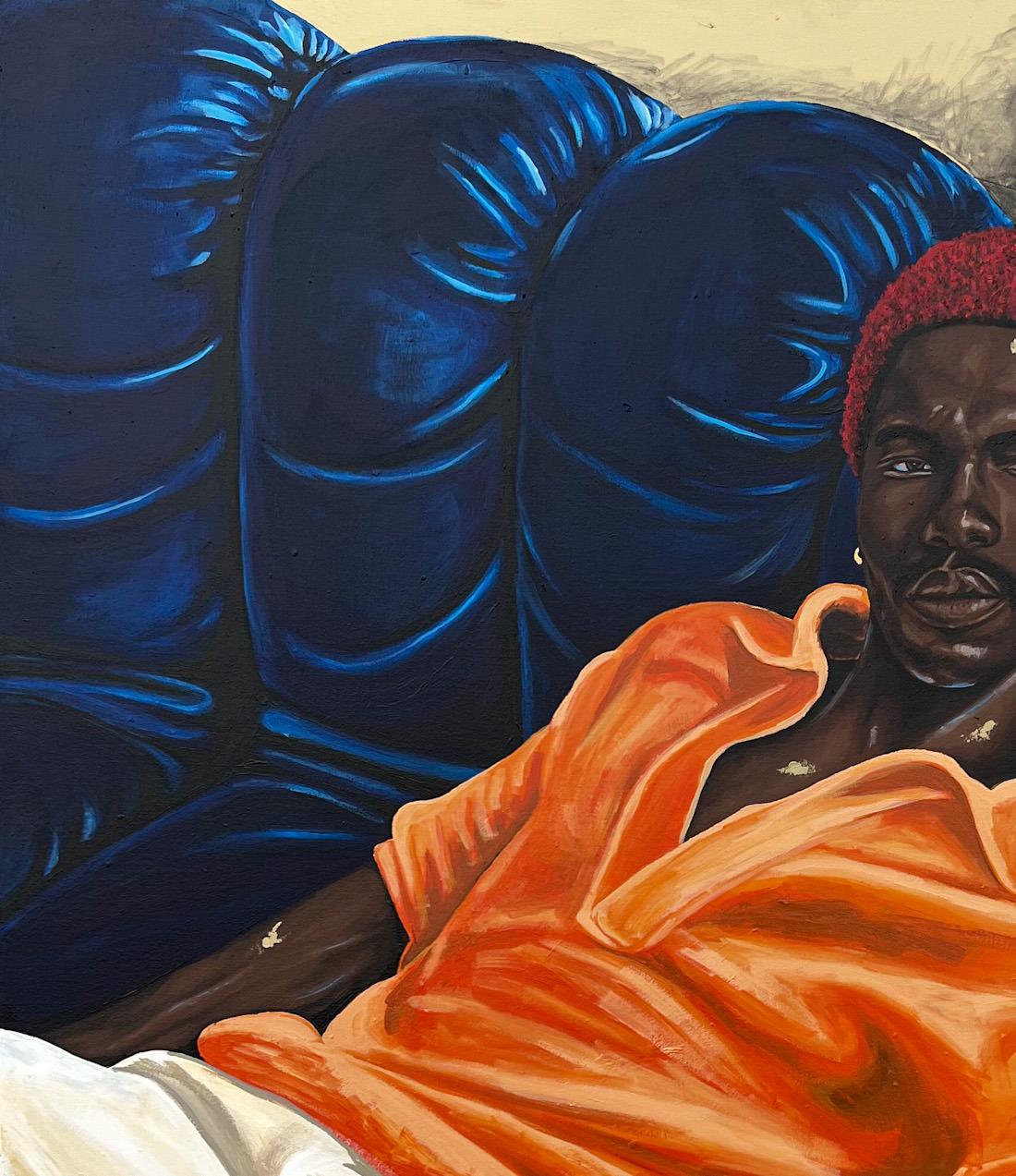 Comfortable Within - Painting by Eyitayo Alagbe 