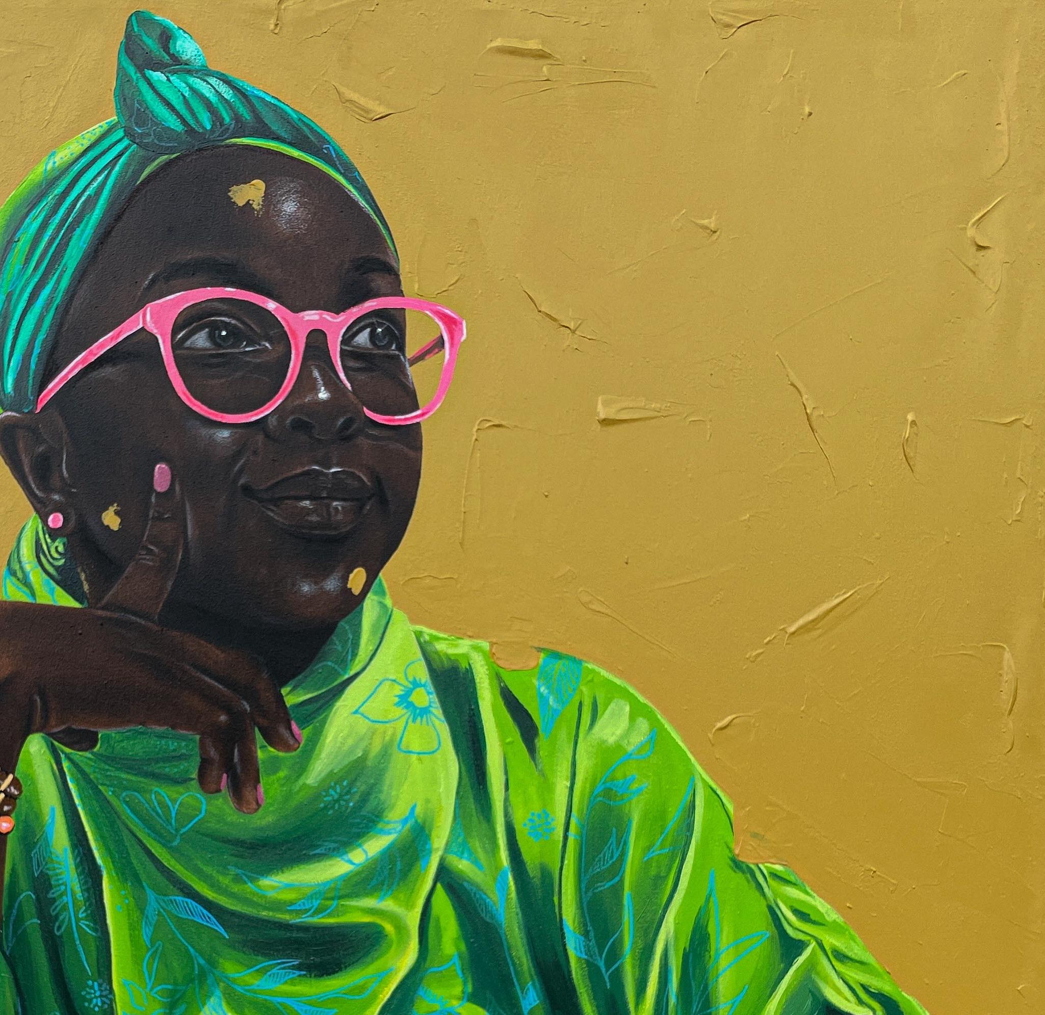 Fiori del Paradiso - Painting Espressionista di Eyitayo Alagbe 