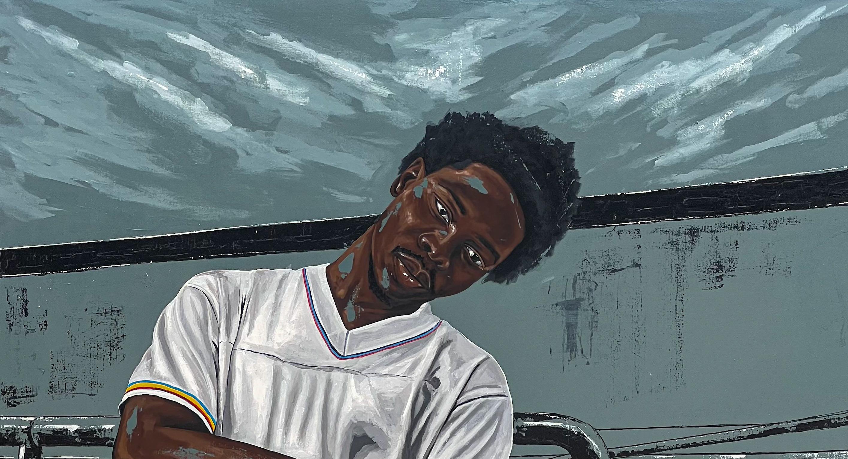 Shipping Procedure
Ships in a well-protected tube.
This work is unique, not a print or other type of copy.
Accompanied by a Certificate of Authenticity.

About the Artist
Joy Eyitayo Alagbe is a mixed-media artist based in Ibadan, Nigeria. He was