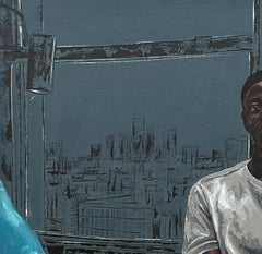 Mindscapes - 21st Century, Contemporary, Figurative Portrait, Men, Home, Africa