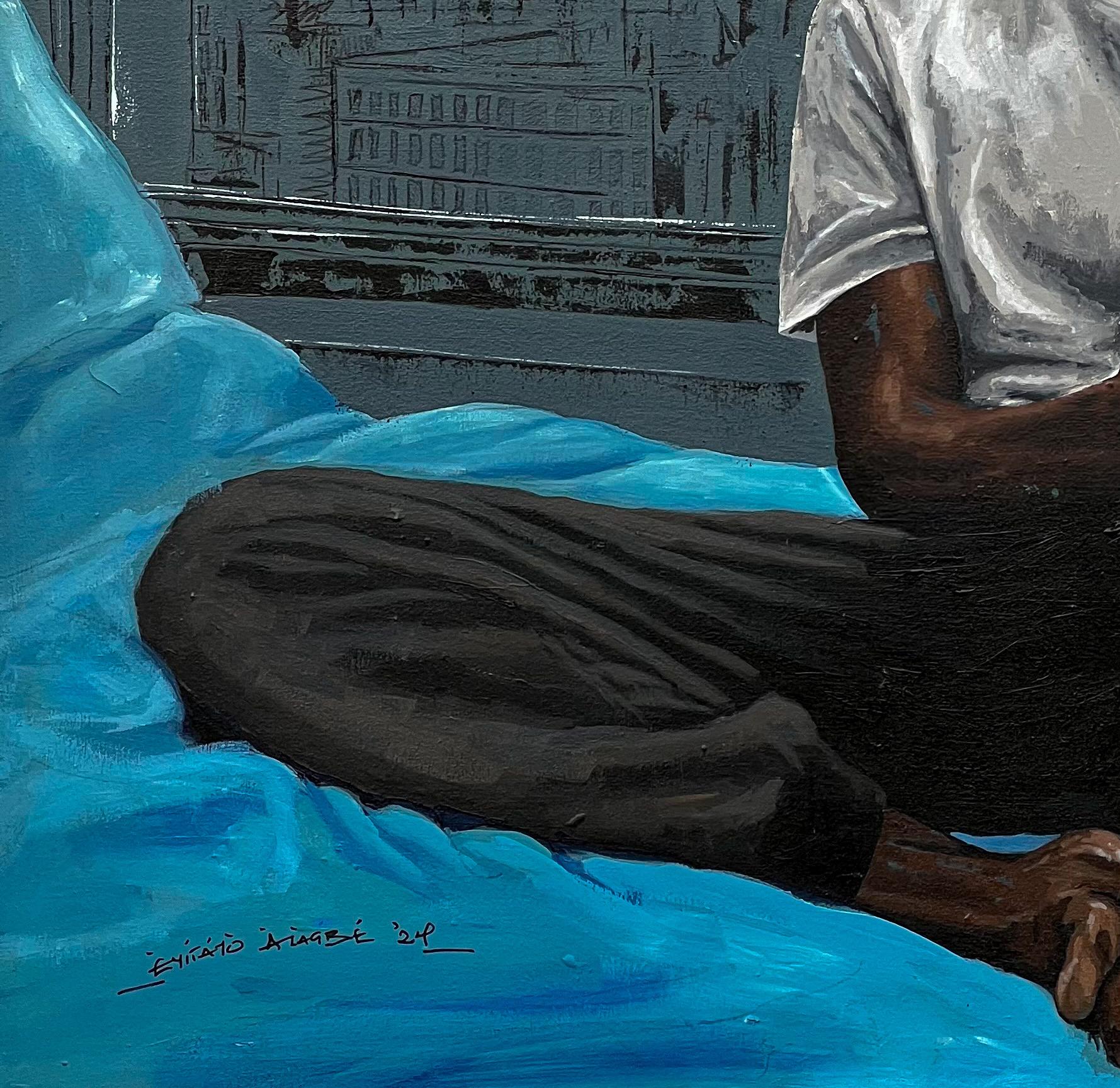 Mindscapes - Siglo XXI, Contemporáneo, Retrato Figurativo, Hombres, Hogar, África en venta 2