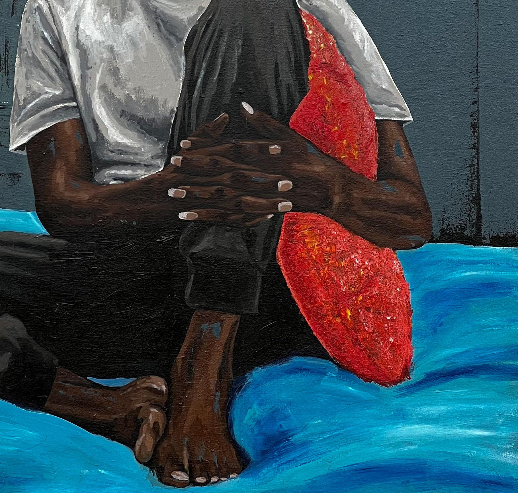Mindscapes - Siglo XXI, Contemporáneo, Retrato Figurativo, Hombres, Hogar, África en venta 3