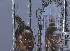 Self-Reflection - 21st Century Contemporary, Figurative Portrait, Women