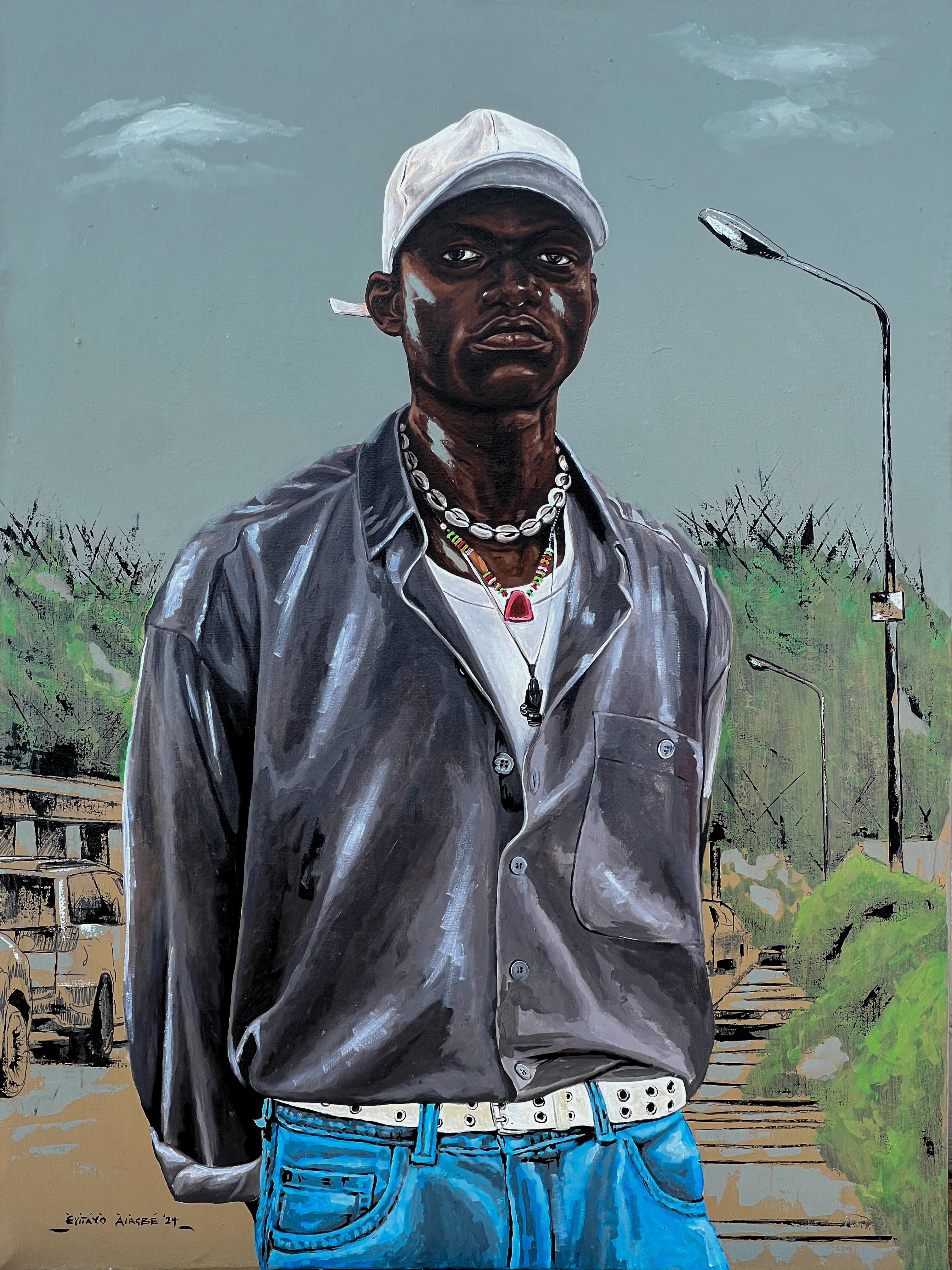 Standing Tall - 21. Jahrhundert, Zeitgenössisch, Figurativ, Porträt, Männer, Afrika